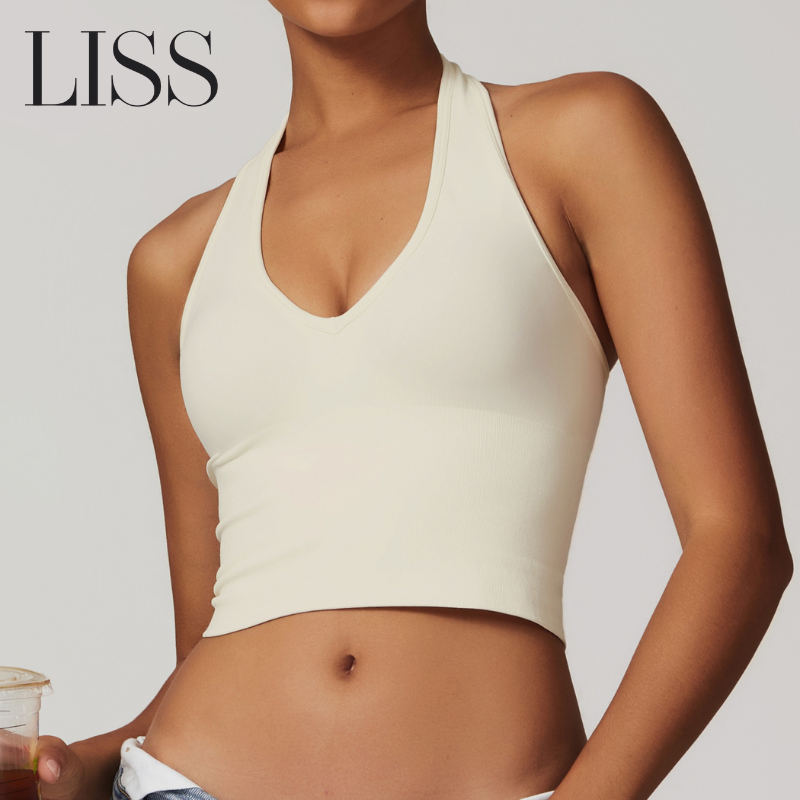 Activewear | LISS Workout Halter Crop Top - Stylish & Supportive