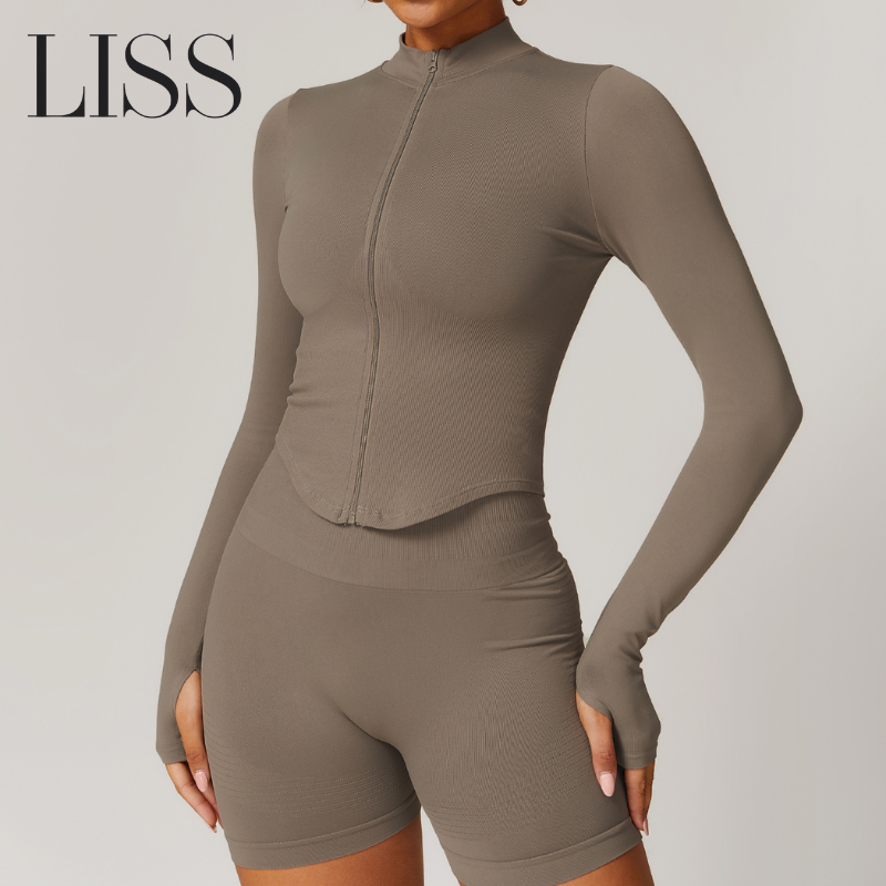 Activewear | LISS Fitness Jacket - Zipper Design for Comfort & Style