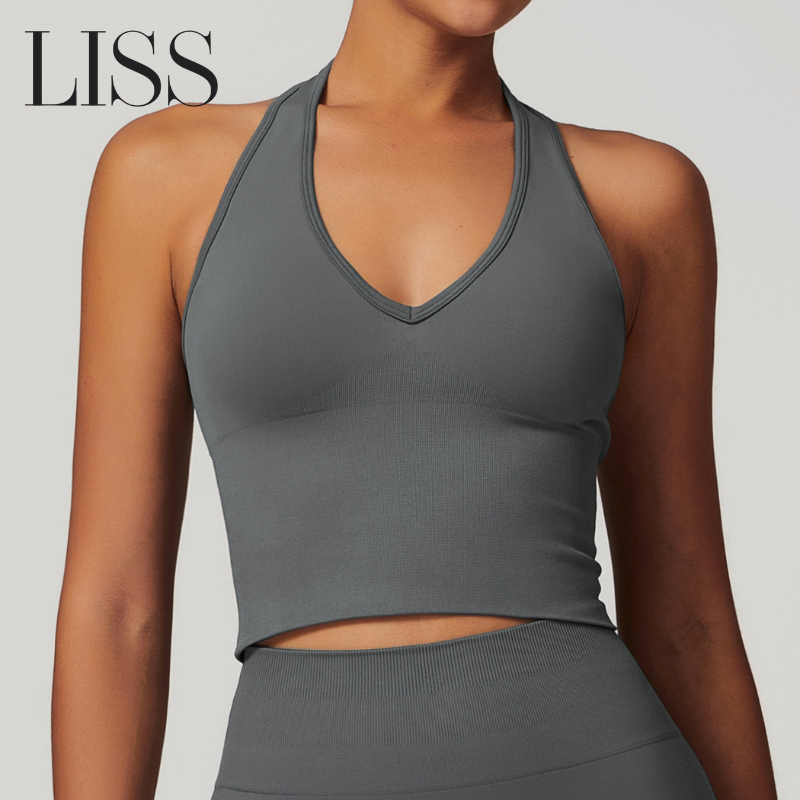 Activewear | LISS Workout Halter Crop Top - Stylish & Supportive