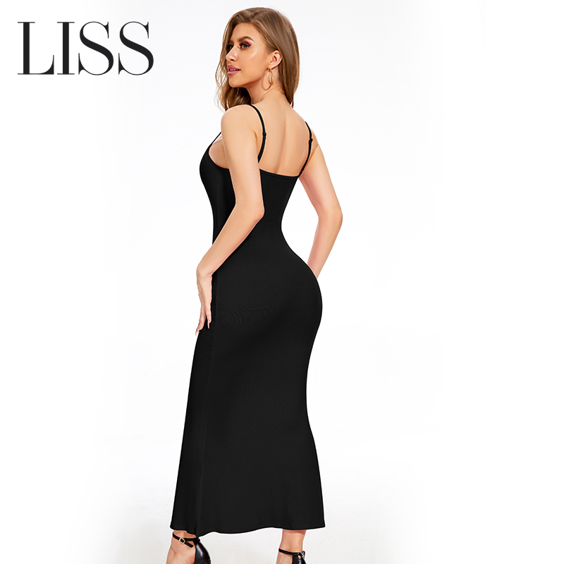 Shapewear Dress | LISS Slimming Maxi Built-in Shapewear Dress– Elegant Control