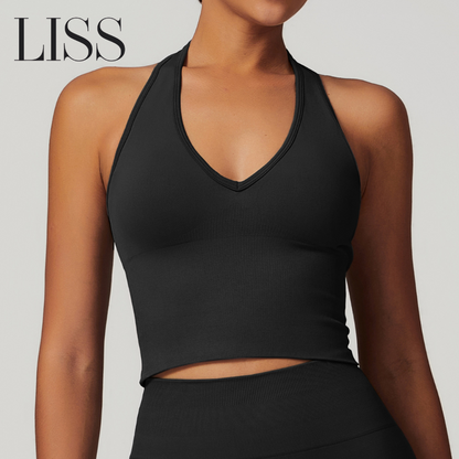 Activewear | LISS Workout Halter Crop Top - Stylish & Supportive