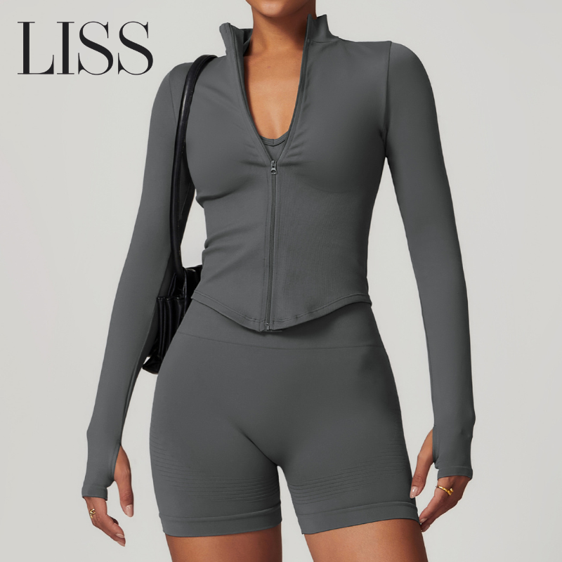 Activewear | LISS Fitness Jacket - Zipper Design for Comfort & Style