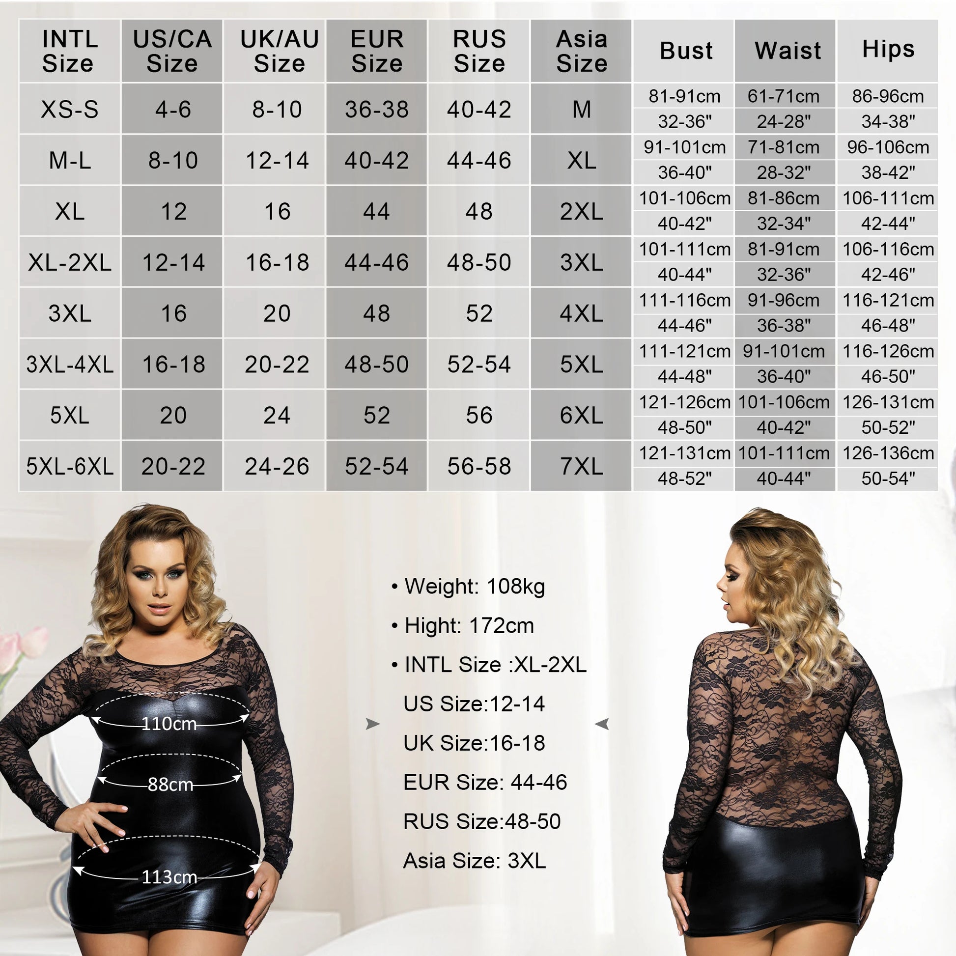 Nightgowns | Plus Size Floral Negligees - Luxurious Comfort with Stretchy Panties