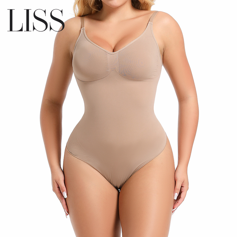 Shapewear | LISS Tummy Control Bodysuit – Seamless Thong Shapewear for Comfort & Shape